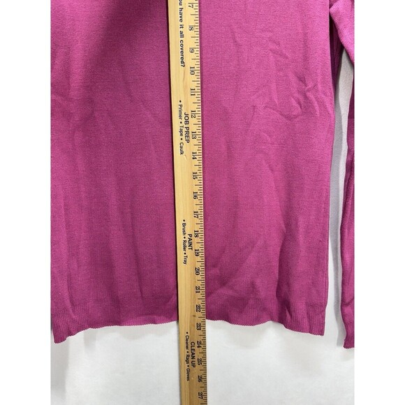 Chicos Emerson Silk Blend Turtleneck Sweater Top Womens 0 (Small/4) Pink NEW - Picture 5 of 8